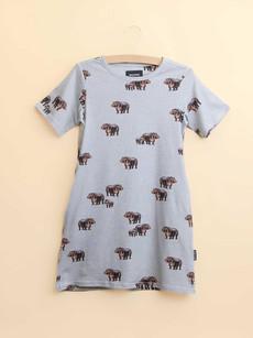 Hippos T-shirt Dress Kinderen via SNURK