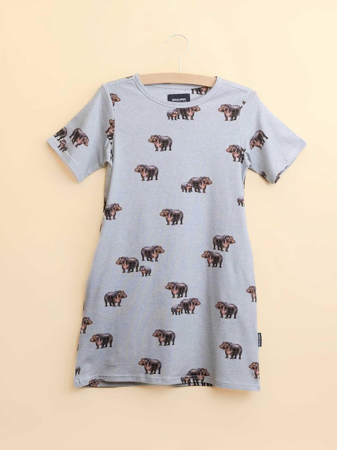 Hippos T-shirt Dress Kinderen from SNURK