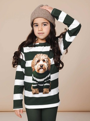 Labradoodle T-shirt lange mouwen en Legging set Kinderen from SNURK