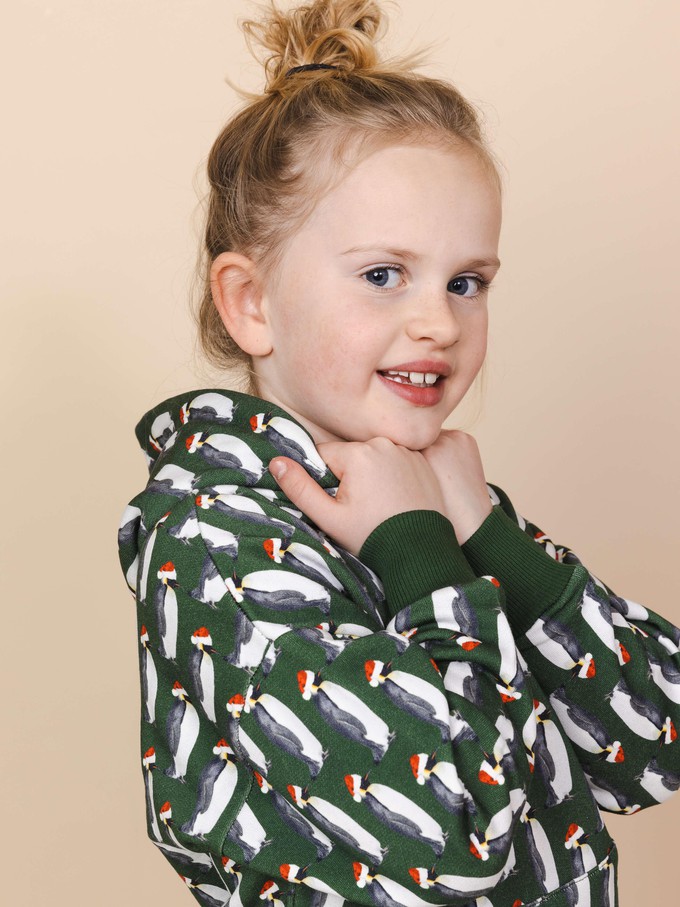 Penguin Xmas Oversized Hoodie Kinderen from SNURK