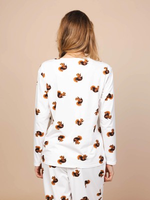 Squirrels T-shirt lange mouwen Dames from SNURK