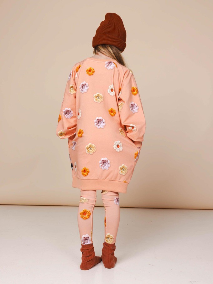 Flower Power Sweater Dress en Legging set Kinderen from SNURK