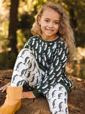 Penguin Xmas Sweater Dress Kinderen from SNURK