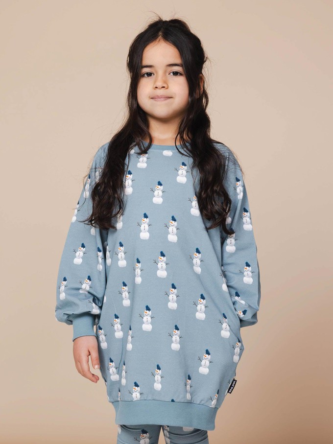 Mr. Snowman Sweater Dress Kinderen from SNURK