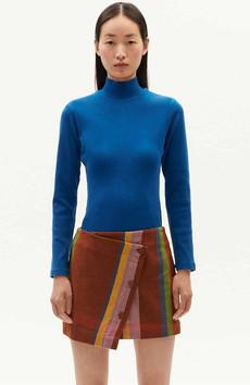 Aine rib top blauw via Sophie Stone