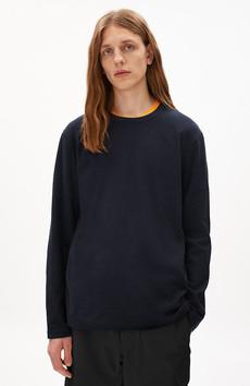 Johaan waffle long sleeve blauw via Sophie Stone