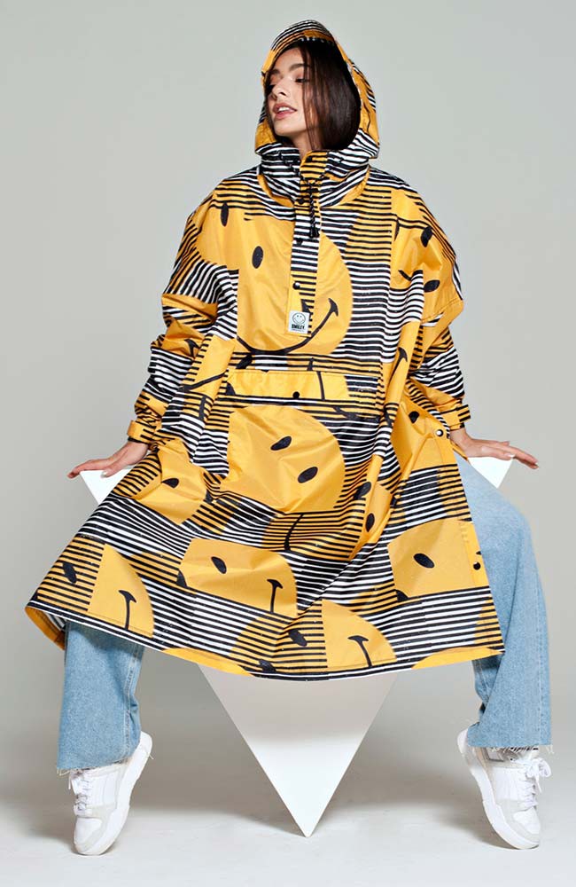 Sunset Smiley Poncho from Sophie Stone