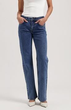 Carry Mid Straight jeans stone vintage via Sophie Stone