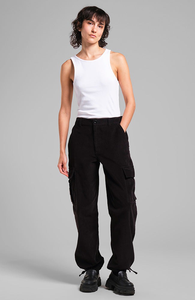 Bagarmossen cargo broek zwart from Sophie Stone