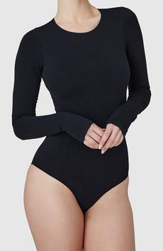 Vega bodysuit zwart via Sophie Stone