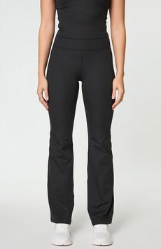 Compressive rib flare legging zwart via Sophie Stone