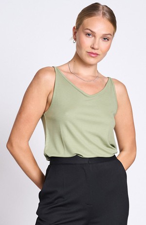 Triangle top pale olive from Sophie Stone