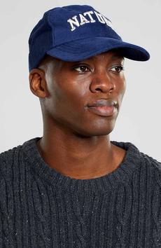 Soft Cap corduroy blauw via Sophie Stone