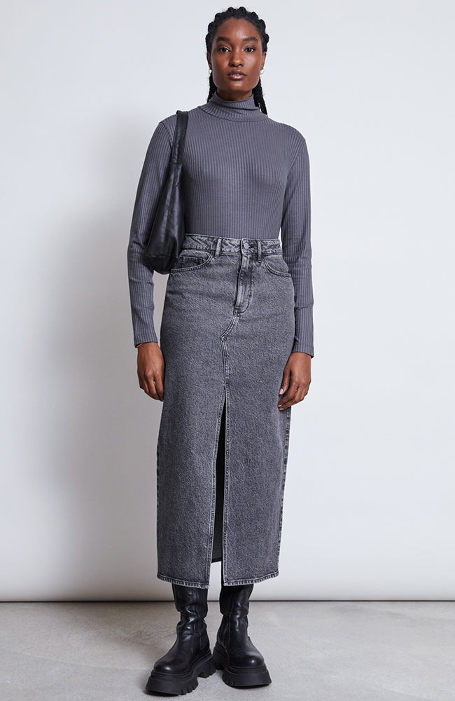 Luce denim rok light grey from Sophie Stone