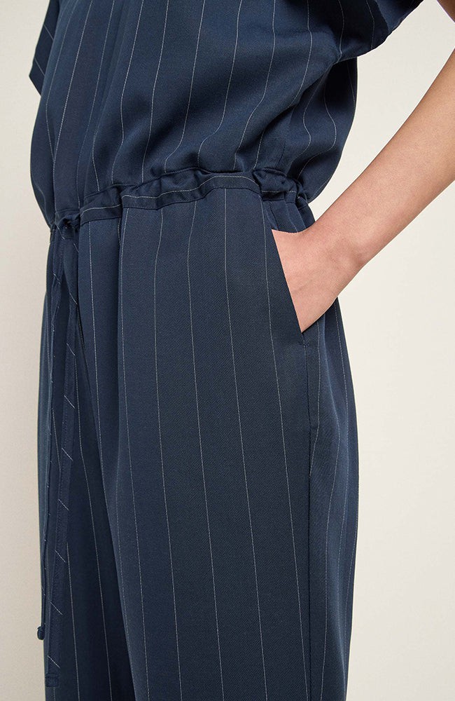 Krijtstreep jumpsuit navy from Sophie Stone