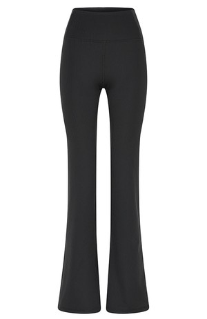 Compressive rib flare legging zwart from Sophie Stone