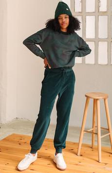 Krivus velvet broek groen via Sophie Stone