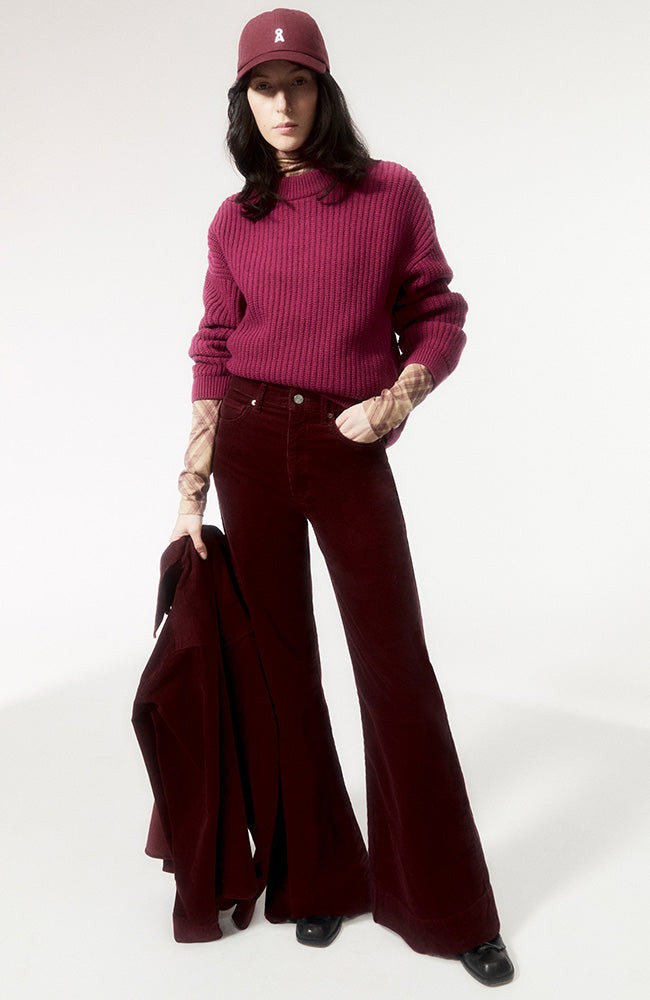 Murliaa corduroy broek cranberry from Sophie Stone