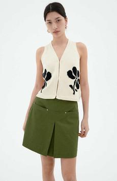 Marigold Robbie vest beige via Sophie Stone