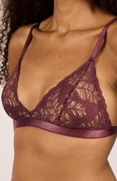 Gina bra burgundy via Sophie Stone