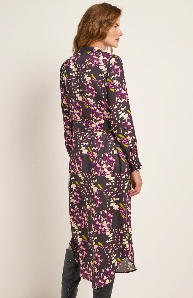 Midi jurk print paars from Sophie Stone