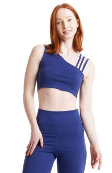 Yoga Asymmetric top blauw via Sophie Stone