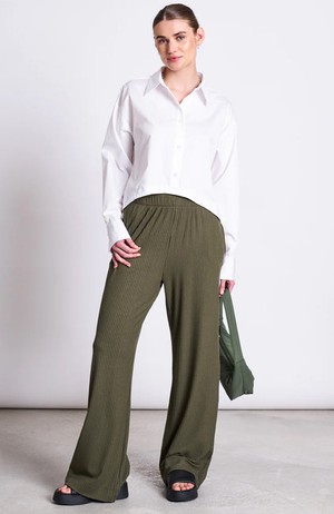 Smilla broek dark olive from Sophie Stone