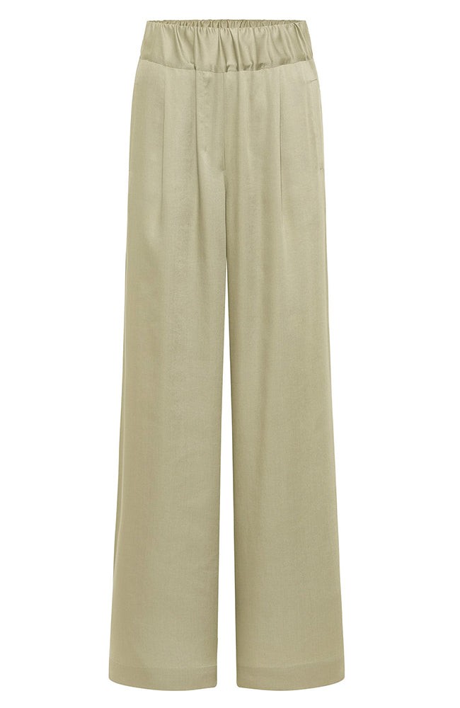 Tencel wide leg broek aquagrey from Sophie Stone