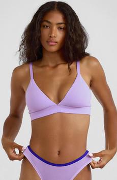 Core triangle bralette Lavender via Sophie Stone