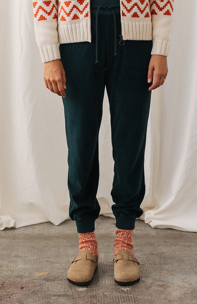 Krivus velvet broek groen from Sophie Stone