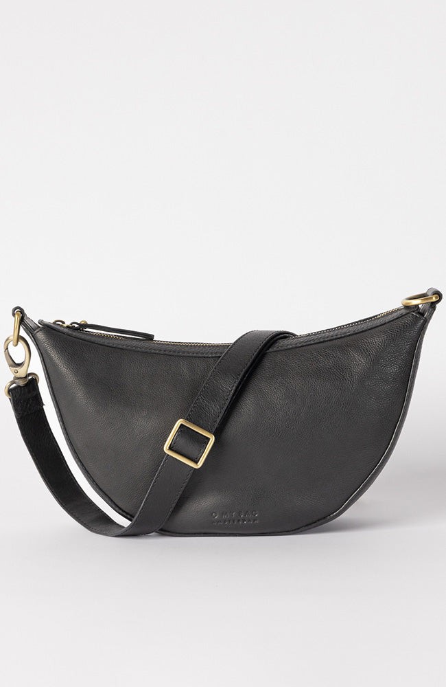 Leo Black Soft Grain Leather tas from Sophie Stone