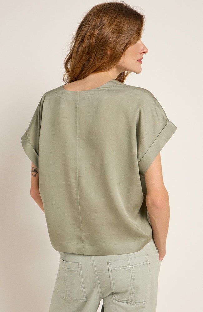 Tencel blouse aqua grey from Sophie Stone