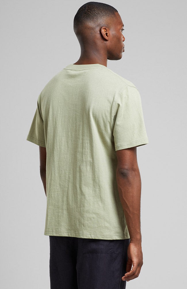 Gustavsberg Hemp Tea Green t-shirt from Sophie Stone