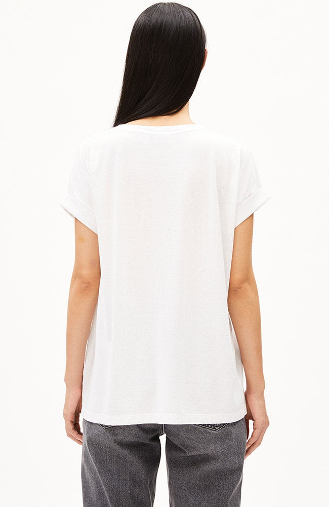 Idaara circulair t-shirt used white from Sophie Stone