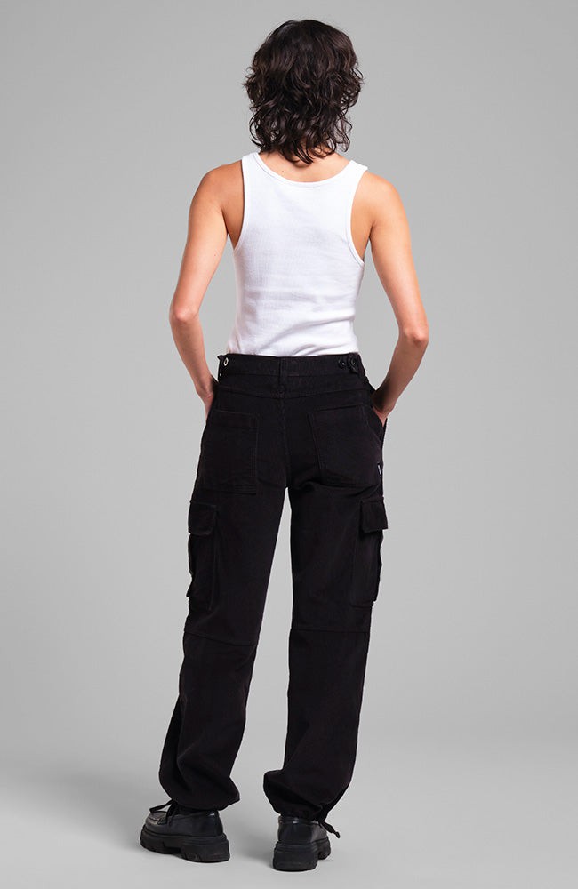 Bagarmossen cargo broek zwart from Sophie Stone