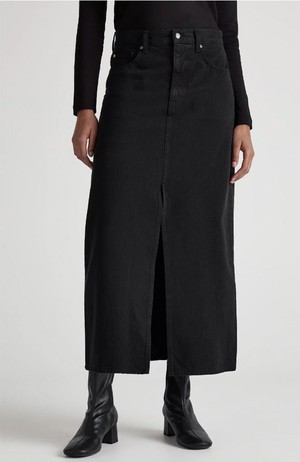 Lena denim rok zwart from Sophie Stone