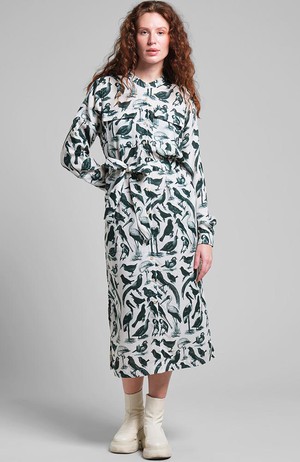 Falsterbo jurk Birds green from Sophie Stone