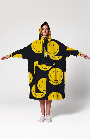 Classic Smiley Poncho from Sophie Stone