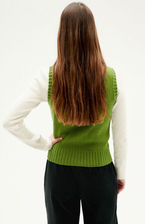 Ginger vest groen from Sophie Stone