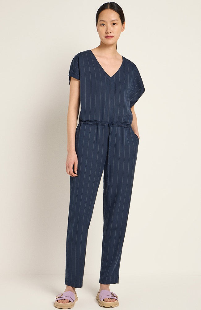 Krijtstreep jumpsuit navy from Sophie Stone