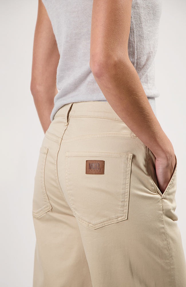 Chelsea Mid Loose chino sand from Sophie Stone