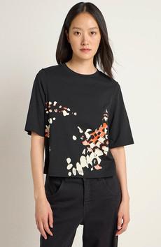 Statement t-shirt zwart via Sophie Stone