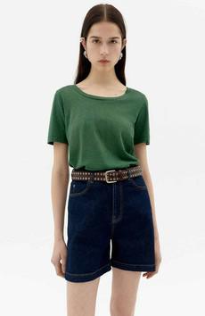 Cassia Hemp T-shirt dill via Sophie Stone