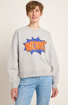 Statement sweatshirt Wow via Sophie Stone