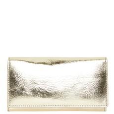 Gold Leather Multi Section Purse via Sostter