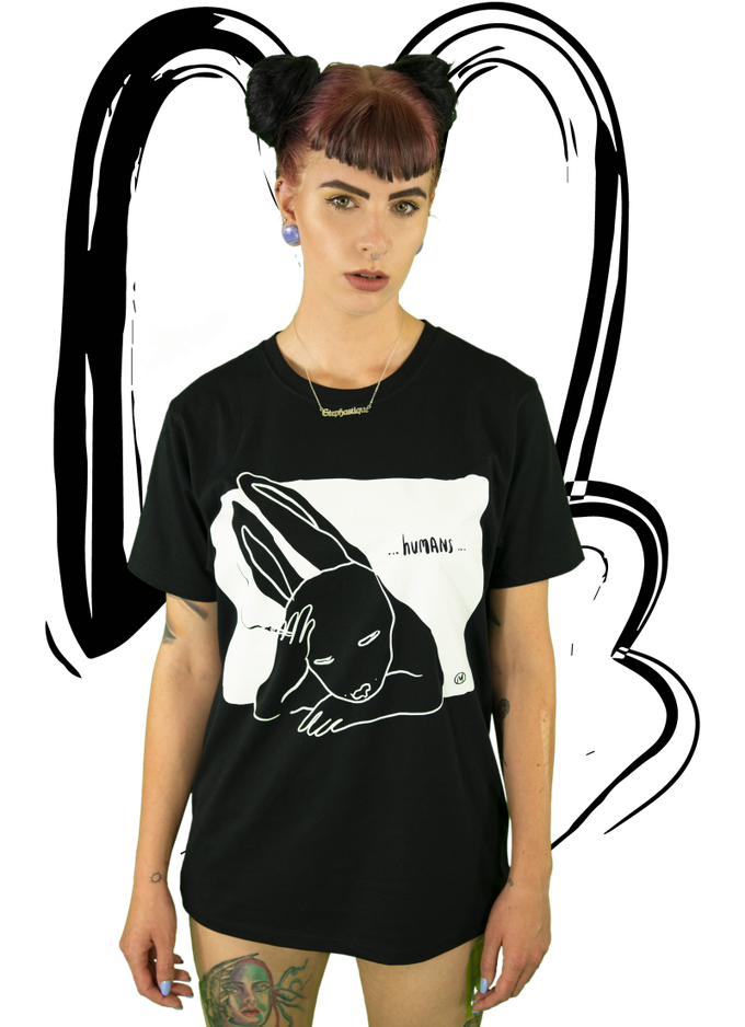 T-Shirt Humans BLACK from Stephastique