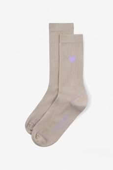 Socks with heart cream / pink via STORY OF MINE