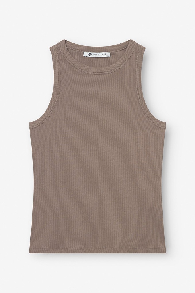 Tank top made of organic cotton, light brown from STORY OF MINE