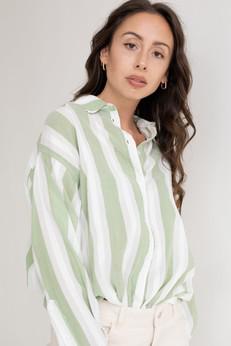 Blouse with stripes via STORY OF MINE