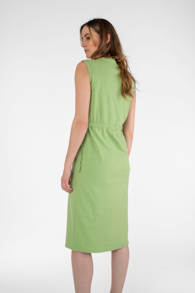 Midi dress with side lacing green from STORY OF MINE